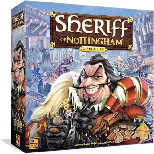 CoolMiniOrNot Inc | Sheriff of Nottingham 2nd Edition | Board Game | Ages 14+ | 3-6 Players | 60+ Minutes Playing Time