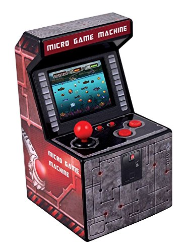 ITAL Mini Arcade Machine/Portable Mini Console with Retro Design And 250 Games / 16 Bits/Perfect As A Geek Gift For Children And Adults (Red)