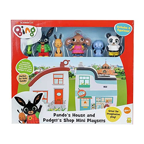 Bing - Mini House Playset with Various Characters from the Well-known Children's Series, Adventure, Unisex, Toy, Toy for Kids