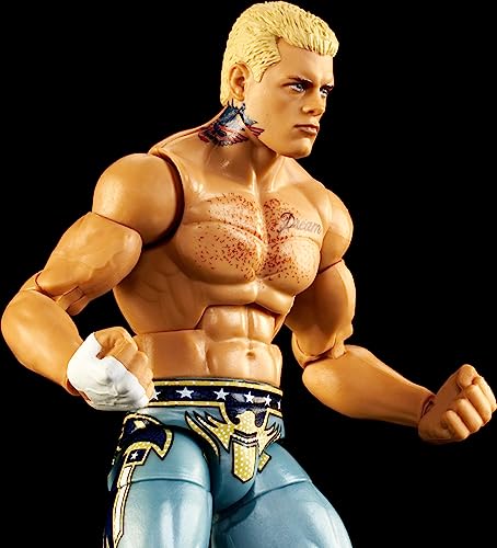 Mattel WWE Cody Rhodes Top Picks Elite Collection Action Figure, Articulation & Life-Like Detail, Interchangeable Accessories, 6-Inch, HKN60