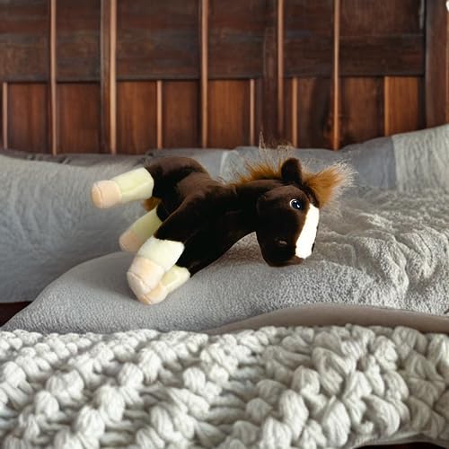 Deluxe Paws Plush Cuddly Soft Eco Wild Animals Toys 100% Recycled (Horse)