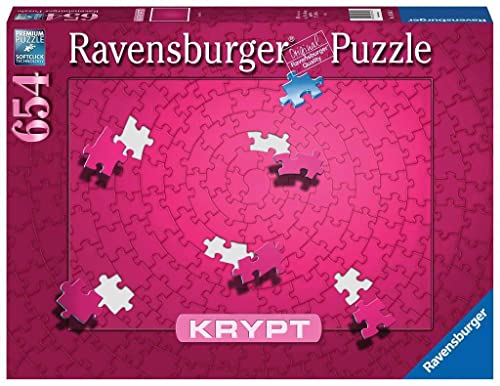 Ravensburger Krypt Pink Challenge Jigsaw Puzzle for Adults & Kids Age 12 Years Up - 654 Pieces