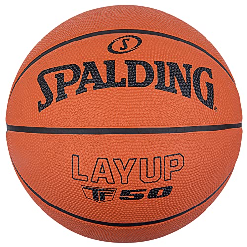 Spalding - TF-50 - Classic colour - Basketball - Size 6 - Basketball - Basketball - Beginner ball - Rubber material - Outer - Anti-slip - Excellent grip - Very durable.