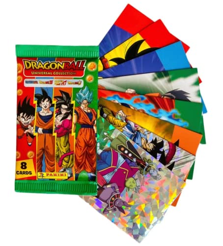 Panini Dragon Ball Z Universal Trading Cards x18 Packs, Mixed, 1