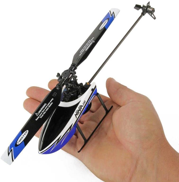 Twister Ninja 250 RC Helicopter w/Pilot Assist+Stabilisation+Altitude Hold -Blue