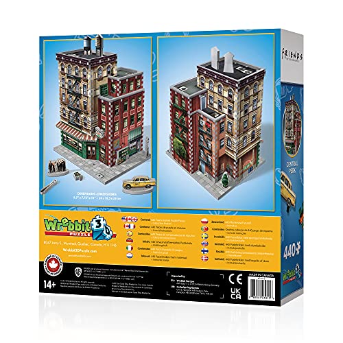 Wrebbit3D | Friends: Central Perk Café (440pc) | 3D Puzzle | Ages 14+