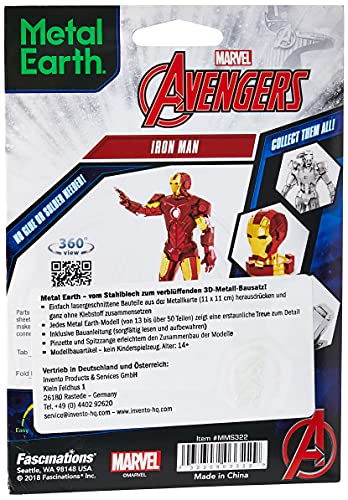 Metal Earth Avengers Iron Man Model Kit