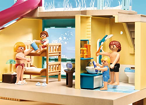 Playmobil 70435 Family Fun Beach Hotel Bungalow with Pool, for Children Ages 4+, Fun Imaginative Role-Play, PlaySets Suitable for Children Ages 4+