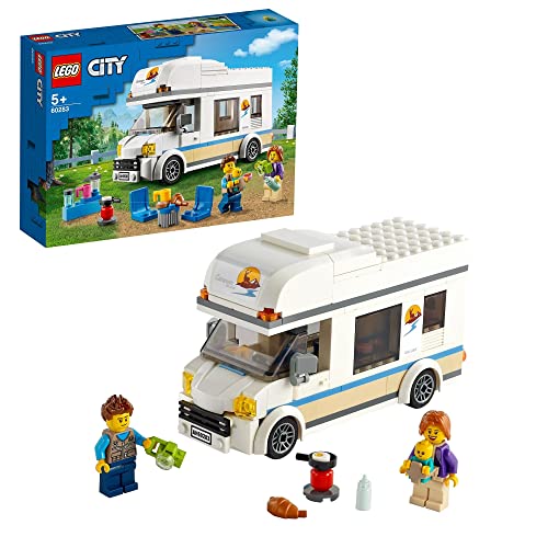 LEGO 60283 City Great Vehicles Holiday Camper Van Toy Car for Kids Aged 5 Plus Years Old, Caravan Motorhome Summer Sets, Gift Idea