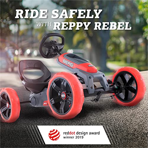 BERG Pedal Car Reppy Rebel with soundbox | Pedal Go Kart, Ride On Toys for Boys and Girls, Go Kart, Outdoor Games and Outdoor Toys, Adaptable to Body Lenght, Pedal Cart, Go Cart for Ages 2.5-6 Years