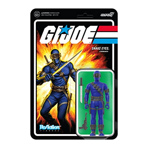 SUPER7 - GI Joe W3 Snake Eyes V3 Reaction FIG Multicolor (RE-GIJOW3A-SNK-)