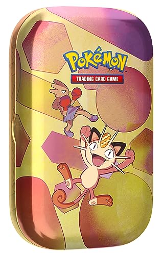 Pokémon TCG: Scarlet & Violet—151 Mini Tin – Meowth (2 Booster Packs, 1 Coin & 1 Art Card)