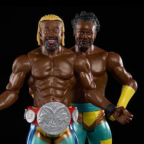 WWE Action Figure Battle Pack 2 Pack with WWE Championship Title Championship Showdown The New Day Kofi Kingston & Xavier Woods, HLL79