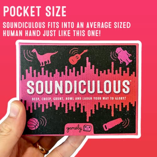 Soundiculous: The Pocketsize Party Game of Hilarious Sounds | The Family Friendly Card Game That Gets Kids, Adults and the Whole Family Laughing
