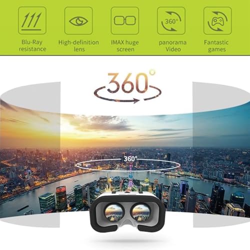 VR Headset Compatible with iPhone & Android Phone-Virtual Reality Headsets Google Cardboard -Mini Exquisite Light Weight- Comfortable New 3D VR Glasses(VR4.0 VR BOX, 1 PACK)