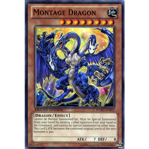 WGRT-EN023 Limited Ed Montage Dragon Common Card War of the Giants Reinforcements Yu-Gi-Oh Single Card