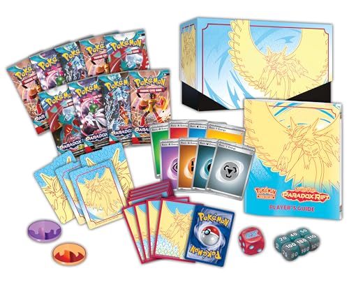 Pokémon TCG: Scarlet & Violet—Paradox Rift Elite Trainer Box - Roaring Moon (9 Booster Packs, 1 Full-Art Foil Card & Premium Accessories)