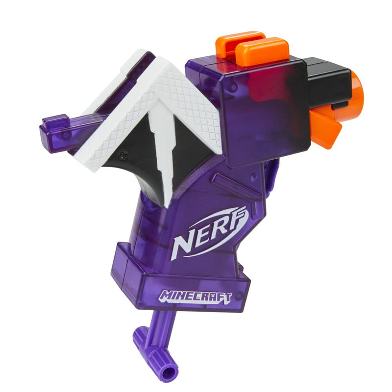 Nerf MicroShots Minecraft Ender Dragon Mini Blaster, Minecraft Dragon Mob Design, Includes 2 Official Nerf Elite Darts, Priming Handle, Multicolor