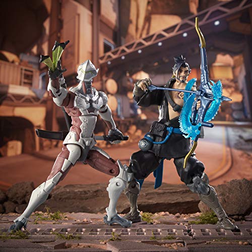 Overwatch Ultimates Series Hanzo and Genji Dual Pack 6-Inch-Scale Collectible Action Figures with Accessories - Blizzard Video Game Characters