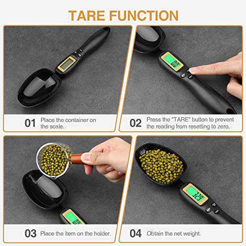 Mafiti Digital Measuring Spoon, Weighing Spoon Scale 500g / 0.1g High Precision with LCD Screen Display for Kitchen Gadgets and Daily Meals