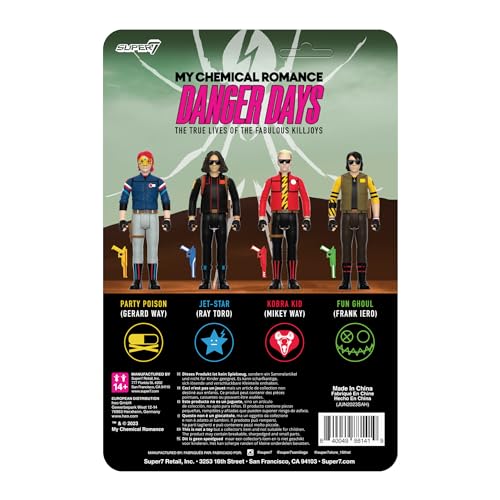 Super7 My Chemical Romance Reaction Figures Wave 01 (Danger Days) - Jet Star (Unmasked) Action Figure