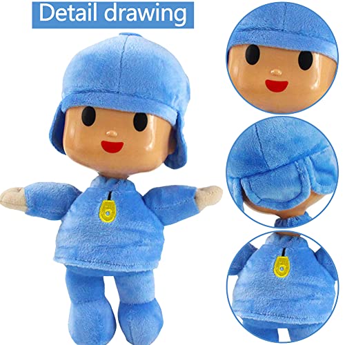 FISAPBXC Pocoyo Soft Plush Toy Cute Pocoyo Plush Doll Soft Stuffed Collectable Birthday Christmas Toys Gifts Home Decoration Suitable for Boys Girls Kids 26cm