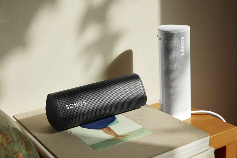 Sonos Roam SL. Experience size-defying sound at home and on the go with this lightweight, outdoor-ready portable speaker with up to 10 hours of battery life and AirPlay2 compatible. (black)