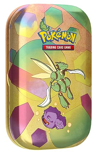 Pokémon TCG: Scarlet & Violet—151 Mini Tin – Scyther (2 Booster Packs, 1 Coin & 1 Art Card)