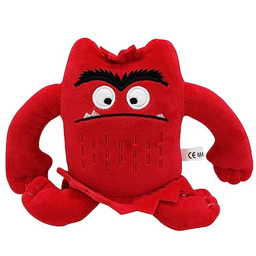 VORAE Monster Plush Toys, Colour Monster Toys, My Emotional Little Monster Cartoon Soft Doll for Kids Adult Gifts (6 Color)