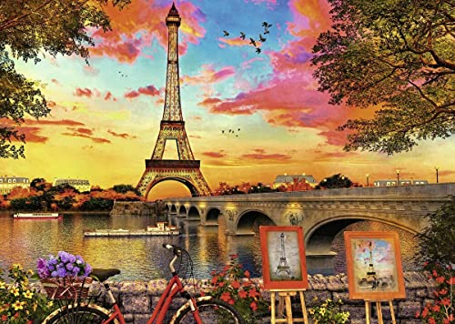 Ravensburger Evening in Paris 500 Piece Jigsaw Puzzles for Adults and Kids Age 10 Years Up [Amazon Exclusive]