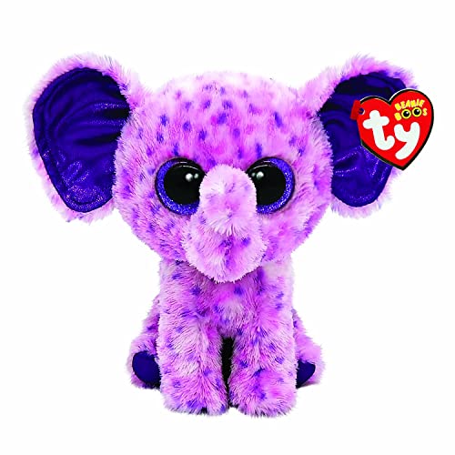 TY Eva Elephant Beanie Boos 6" | Beanie Baby Soft Plush Toy | Collectible Cuddly Stuffed Teddy