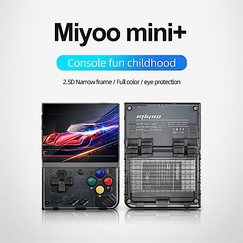 Temoo Miyoo Mini Plus Retro Games Console, 64G Portable Retro Handheld Game Console, Supports 25000 Classic Games, Retro Game Console With 3.5-Inch Ips Hd Screen And A Portable Pouch.