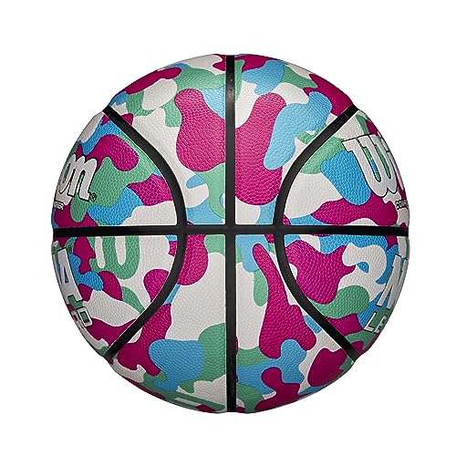 WILSON NCAA Legend Indoor/Outdoor Basketball - Pink Camo, Size 6-28.5"