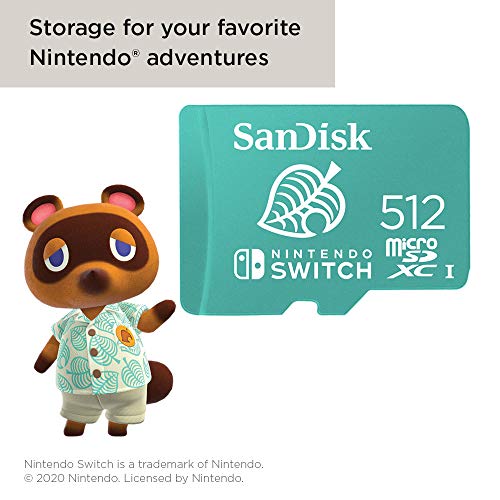 SanDisk 512GB microSDXC UHS-I card for Nintendo Switch - Nintendo licensed Product