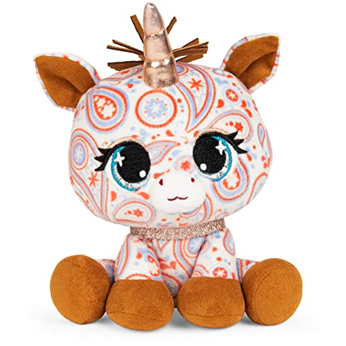 GUND Official, P.Lushes Cute Designer Fashion Collectable Pets Sally Mustang Unicorn Premium Stylish Stuffed Animal Soft Plush, Paisley, 15.2cm Soft Toy For Girls and Boys Aged 3 Years and Up
