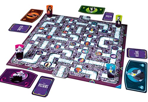 Ravensburger Disney Villains Labyrinth Family Strategy Board Game for Kids & Adults Age 7 Years Up - 2 to 4 Players