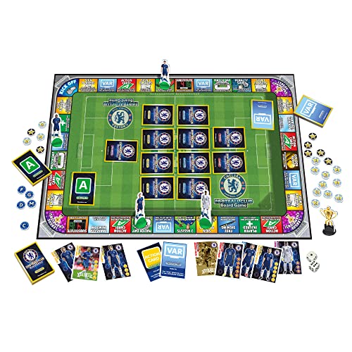 Official Chelsea Football Club Board Game By Football Billionaire | Family Board Games for Kids and Adults | Ages 6+| A Trading & Family Strategy Board Game for 2-6 Players as Seen on Dragon's Den