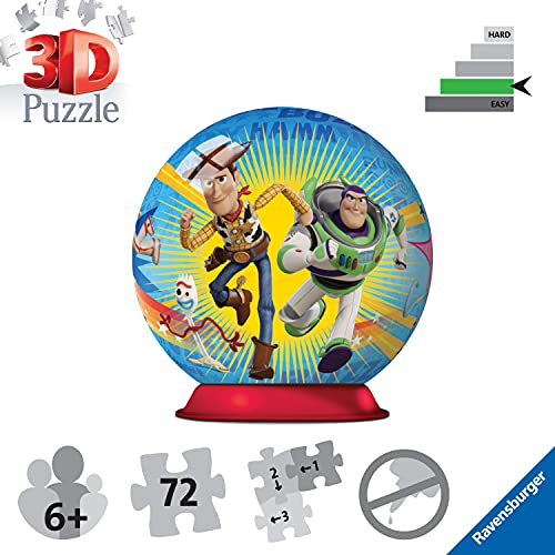 Ravensburger Disney Toy Story 4 - 3D Jigsaw Puzzle Ball for Kids Age 6 Years Up - 72 Pieces - No Glue Required