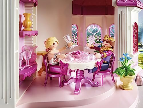 Playmobil 70448 Large Princess Castle, A two-storey castle with accessible golden gates, Magical world for princes and princesses, fun imaginative role play, playset suitable for children ages 4+
