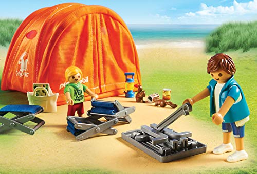 Playmobil Family Fun 70089 Family Camping Trip with Figures and many camping accessories, for Children Ages 4+
