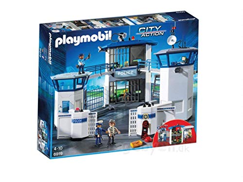 PlayMOBIL 6919 City Action Police Headquarters with Prison, Police Gifting Toy, Fun Imaginative Role-Play, PlaySets Suitable for Children Ages 4+