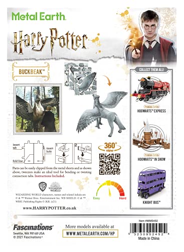 Metal Earth Fascinations Harry Potter Buckbeak 3D Metal Model Kit