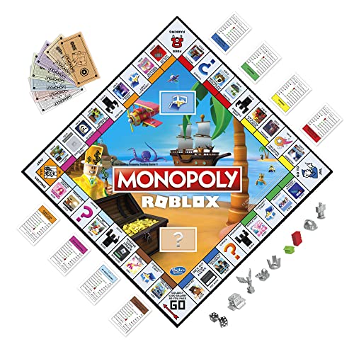 Monopoly: Roblox 2022 Edition Game, Monopoly Board Game, Buy, Sell, Trade Popular Roblox Experiences