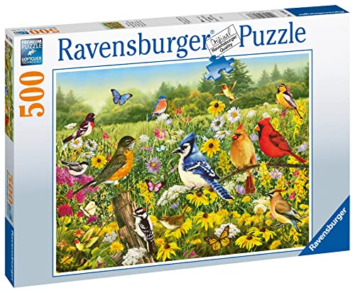 Ravensburger Birds in The Meadow 500 Piece Jigsaw Puzzle for Adults & Kids Age 10 Years Up