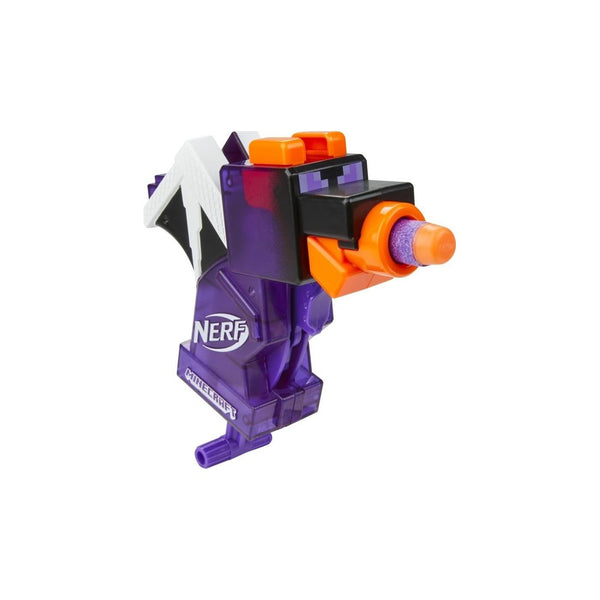 Nerf MicroShots Minecraft Ender Dragon Mini Blaster, Minecraft Dragon Mob Design, Includes 2 Official Nerf Elite Darts, Priming Handle, Multicolor