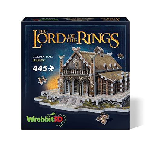 Wrebbit | Lord of the Rings: Edoras - Golden Hall (445 Piece Puzzle) | Puzzle | Ages 14+ | 1 Player