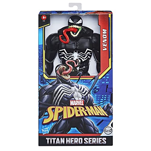 Hasbro Marvel Spider-Man Titan Hero Series Deluxe Venom Toy 30-cm-scale Action Figure, Toys for Children Aged 4 and Up