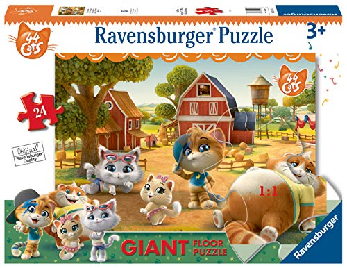 Ravensburger 44 Cats - 24 piece Giant Floor Jigsaw Puzzle - for Kids age 3 years and up