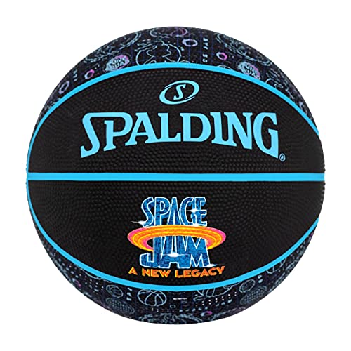 Spalding Space Jam Tune Squad Roster Ball 84582Z; Womens,Childrens,Men's basketballs; 84582Z_7; Black; EU; (7 UK)