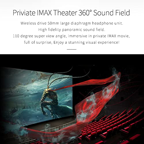 3D Virtual Reality VR Headset with Wireless Remote Bluetooth, VR Glasses for Movies & Video Games IMAX, Compatible for Android iOS iPhone 12 11 Pro Max Mini X R S Samsung 4.7-6.2" Cellphone (White)